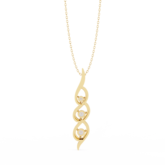 Verdant Round Diamond Necklace - Espira Fine Gems