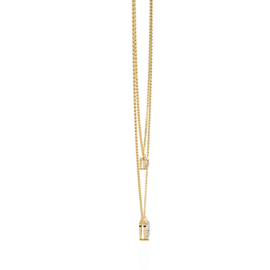 Isaluxe Pear Diamond Necklace - Espira Fine Gems