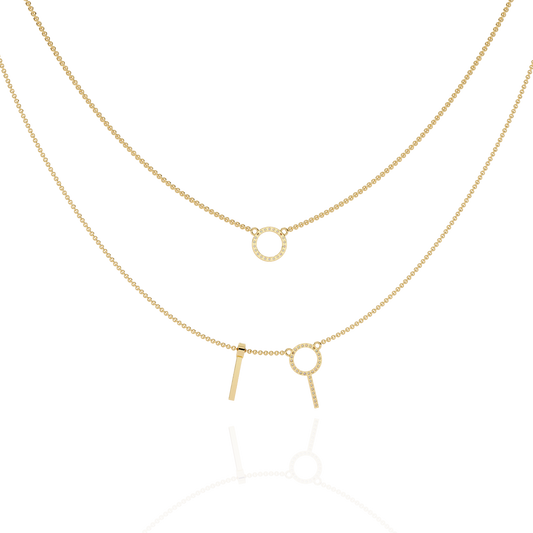 Luminara Round Diamond Necklace - Espira Fine Gems