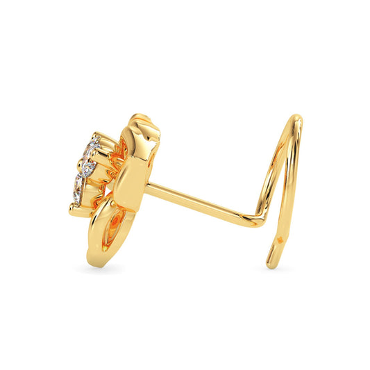 Glimza Round Diamond Nose Pin