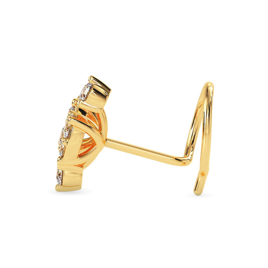 Noorika Round Diamond Nose Pin