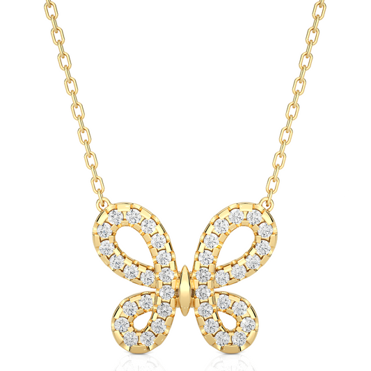 Eternal Butterfly Diamond Pendant - Espira Gems