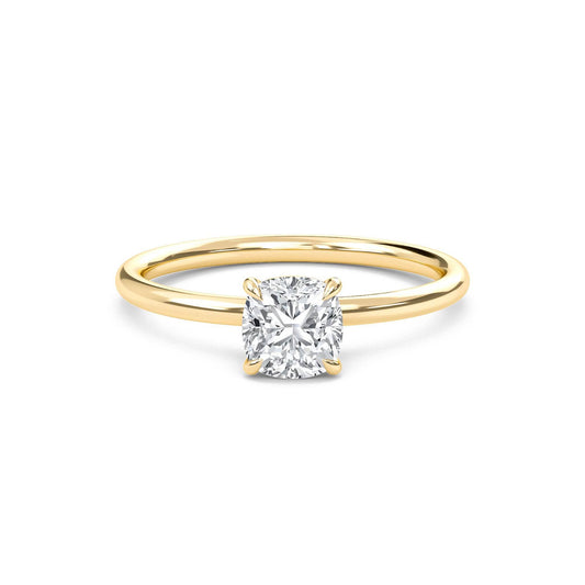 Bague Liberty avec diamant coussin de 2 carats