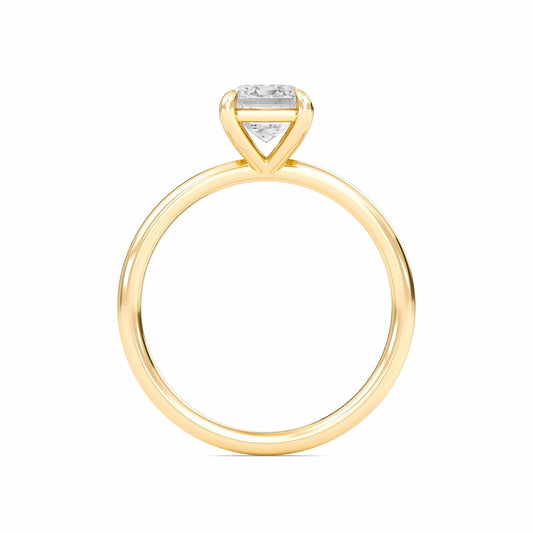 Bague Liberty avec diamant émeraude de 2 carats