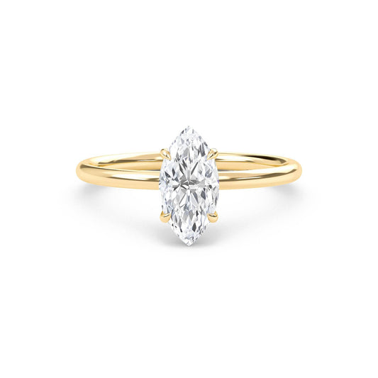 Bague Liberty avec diamant marquise de 2 carats