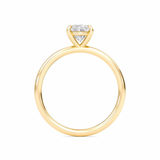 Bague Liberty avec diamant ovale de 2 carats