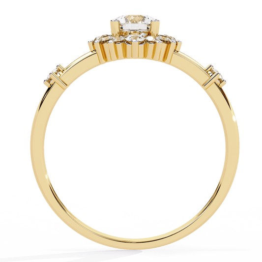 Rich Radiance Round Diamond Ring - Espira Fine Gems