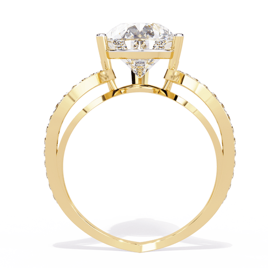 Enchanted Blossom Pear Diamond Ring - Espira Fine Gems