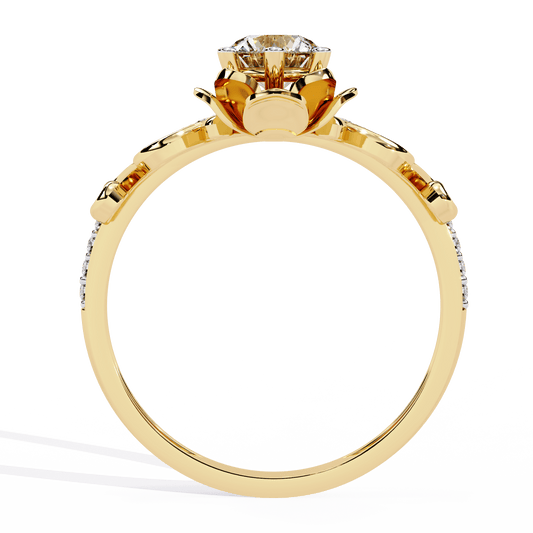 Enchanted Blossom Round Diamond Ring - Espira Fine Gems