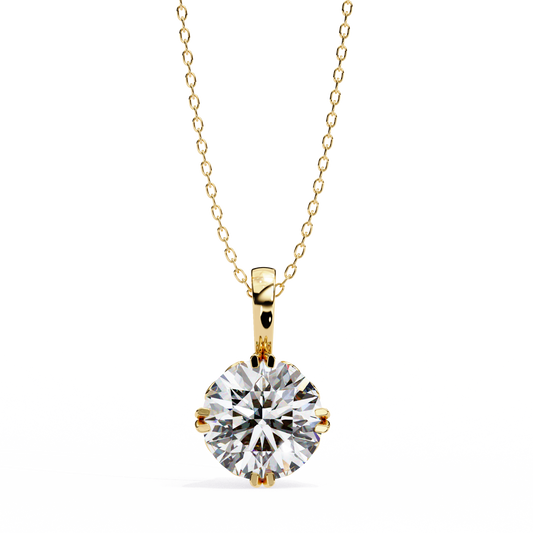 Ivy Round Diamond Pendant (Chain Sold Separately) - Espira Gems