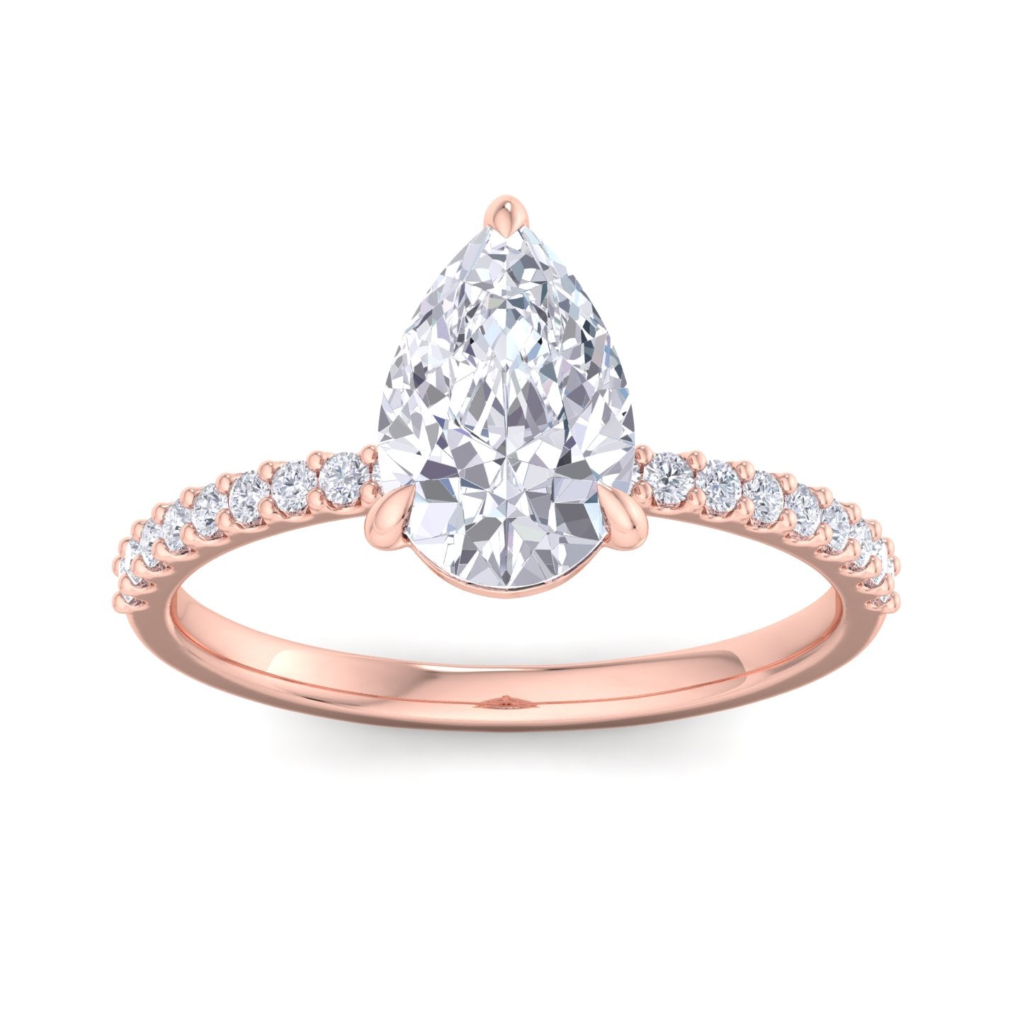 paradise pear diamond ring
