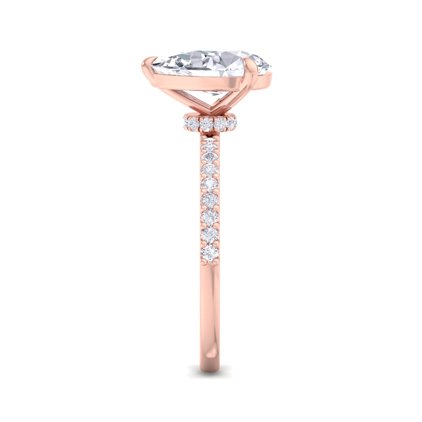 paradise pear diamond ring