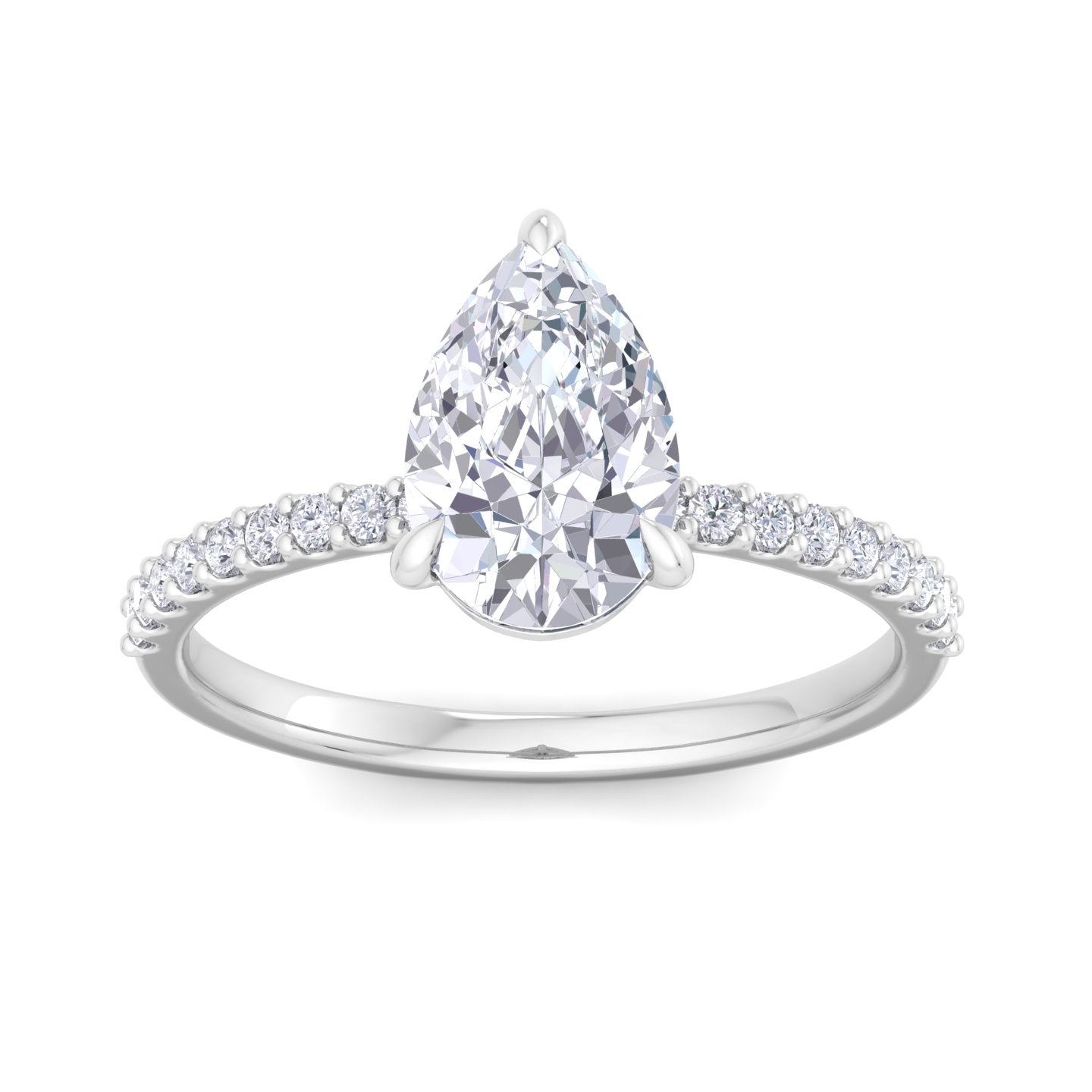 paradise pear diamond ring