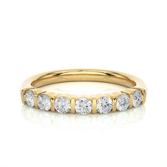 Lustre Seven-Stone Diamond Ring - Espira Gems