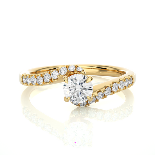Breeze Round Diamond Ring - Espira Gems