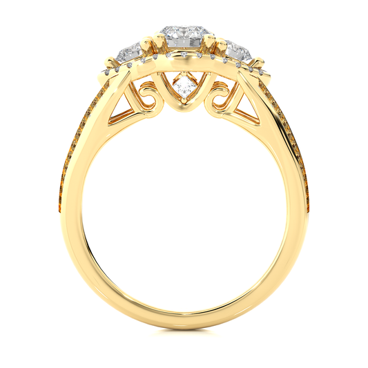 Nivara Round Diamond Ring - Espira Gems