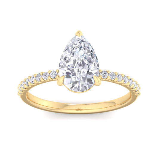 Paradise Pear Diamond Ring