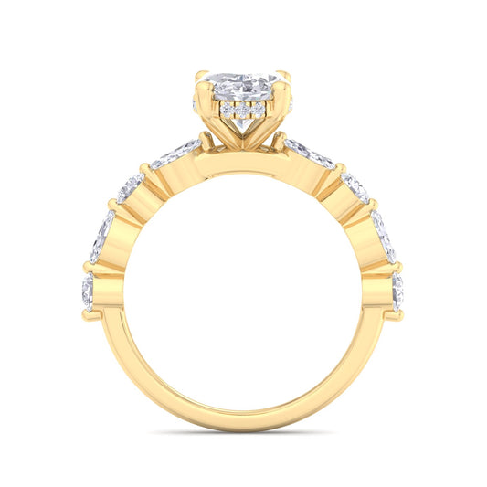 Florence Plus Oval Diamond Ring