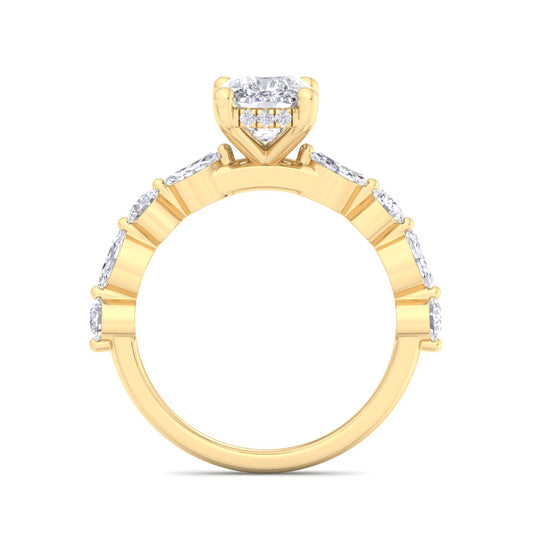 Florence Plus Cushion Diamond Ring