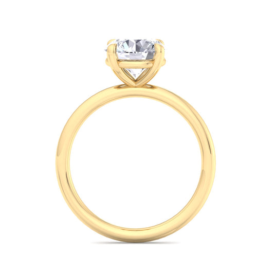 Bague Liberty avec diamant rond de 2 carats