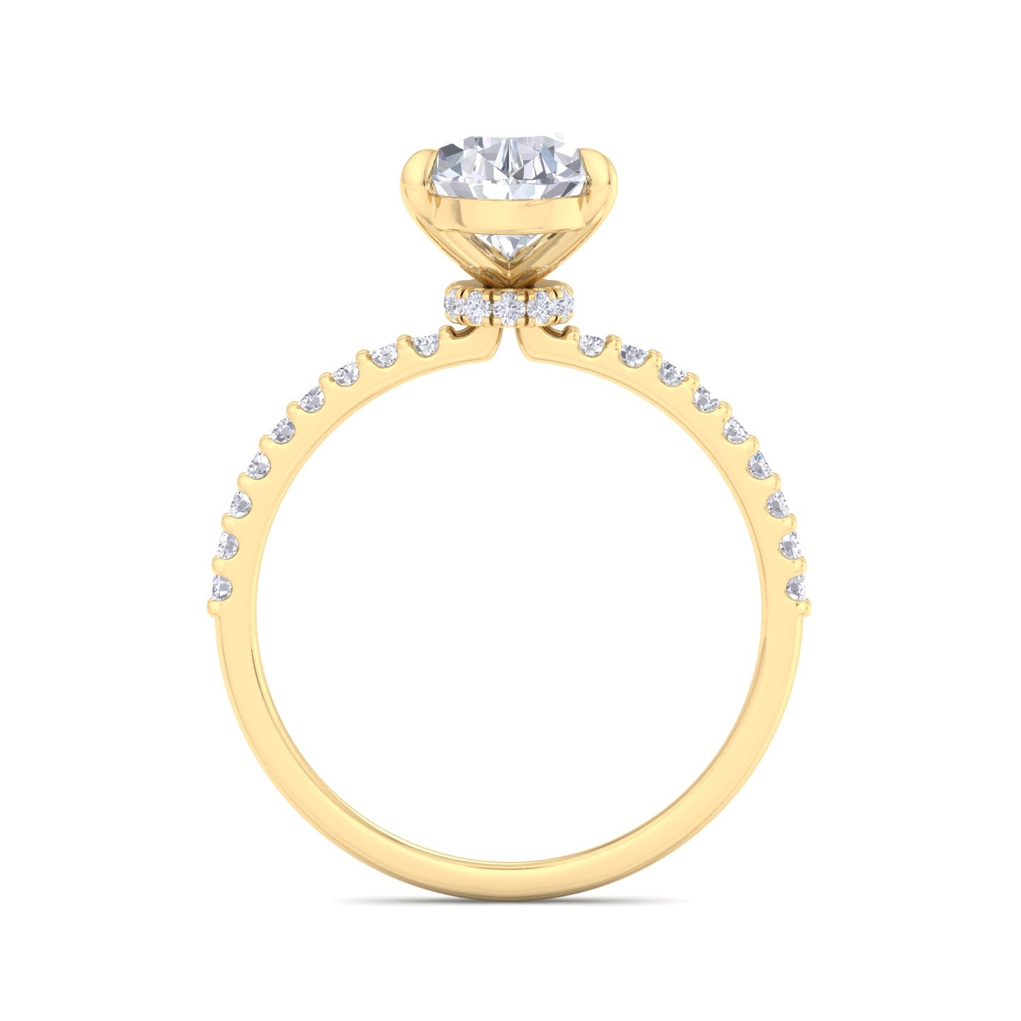 paradise pear diamond ring