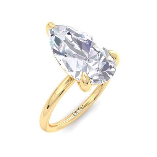 Bague Liberty en diamant poire 4 carats