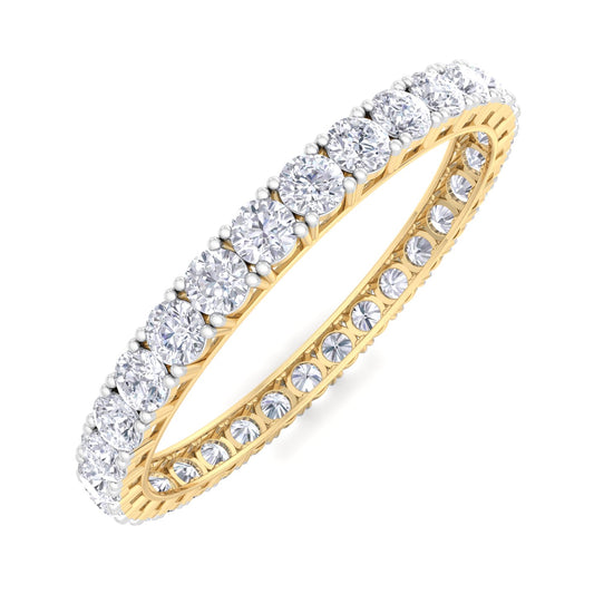 1 Carat Round Cut Lab Grown Diamond Bangle