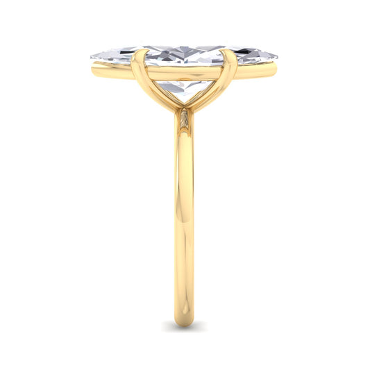 Bague Liberty en diamant marquise de 4 carats