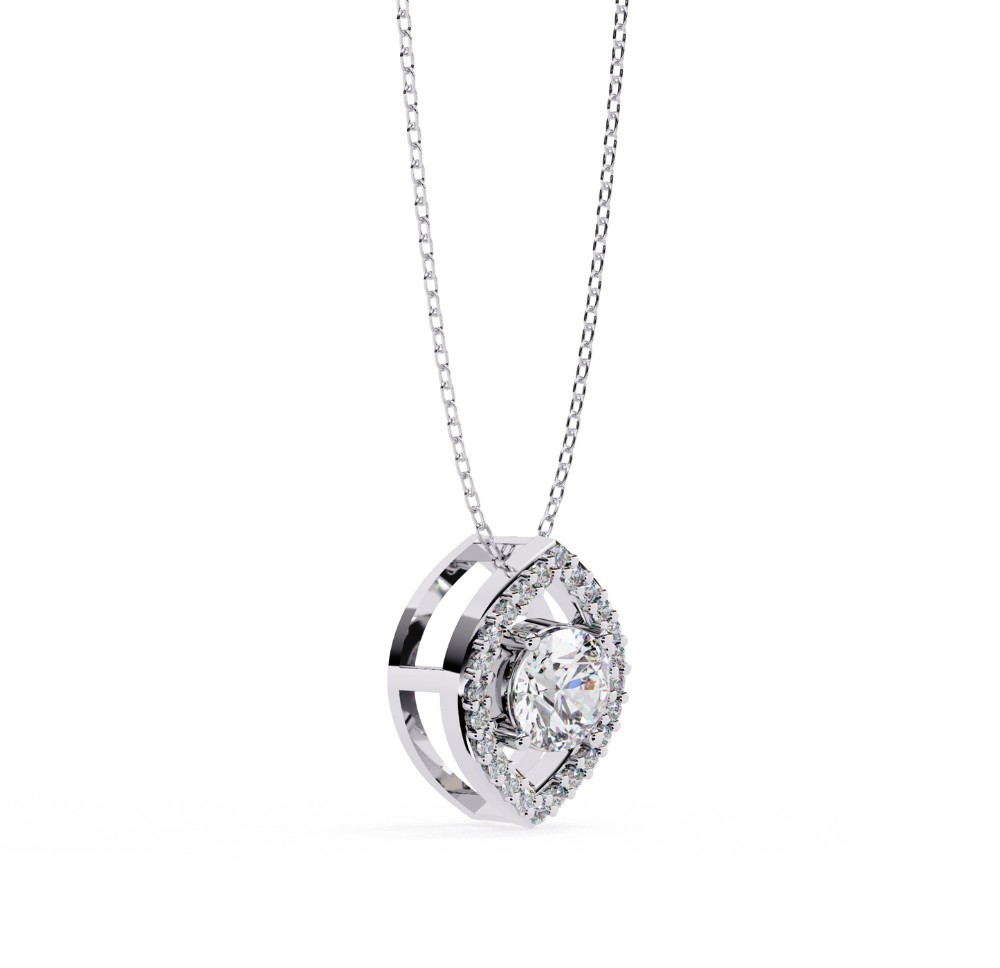 pendentif diamant floris céleste