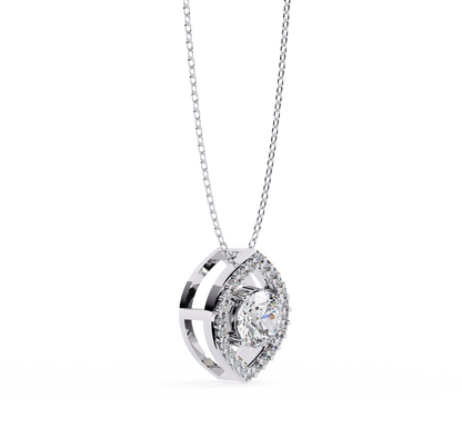 Pendentif diamant Floris céleste