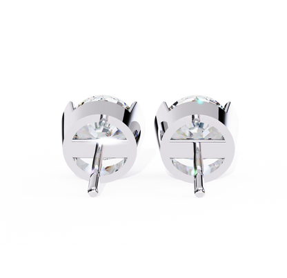 Boucles d'oreilles en diamant rond Nova
