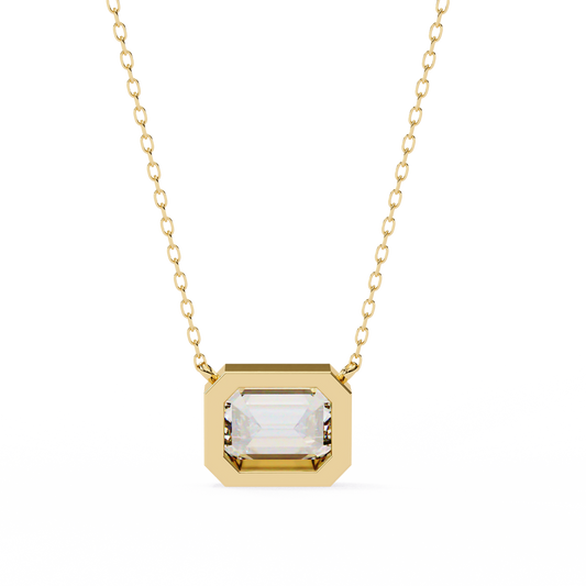 Noble Emerald Diamond Pendant - Espira Gems
