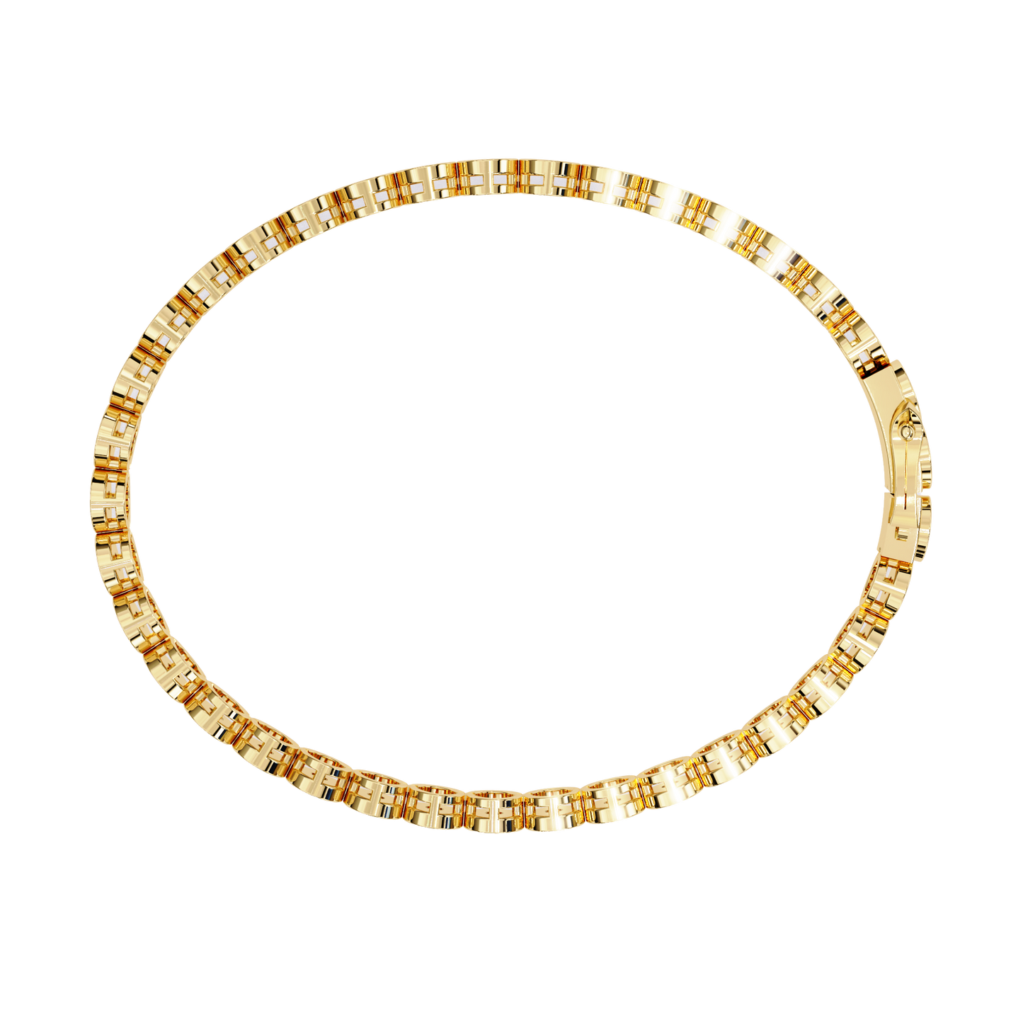bezel round diamond bracelet