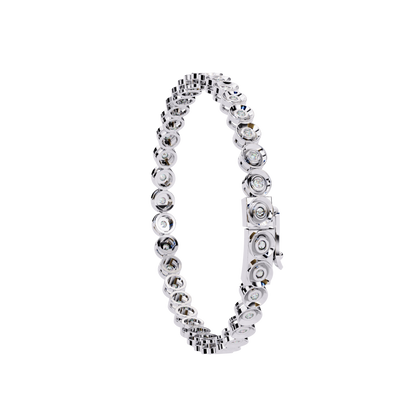 Bezel Round Diamond Bracelet