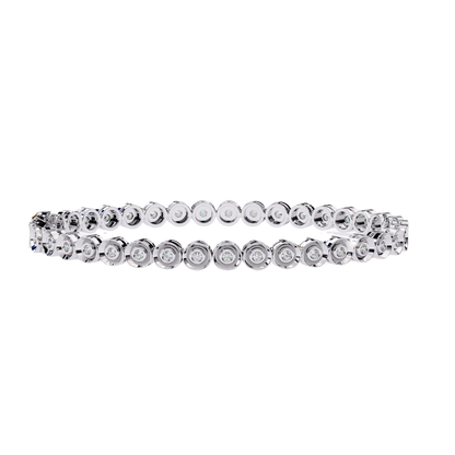 Bezel Round Diamond Bracelet