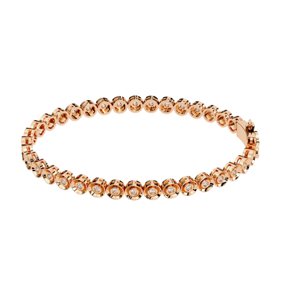 Bezel Round Diamond Bracelet