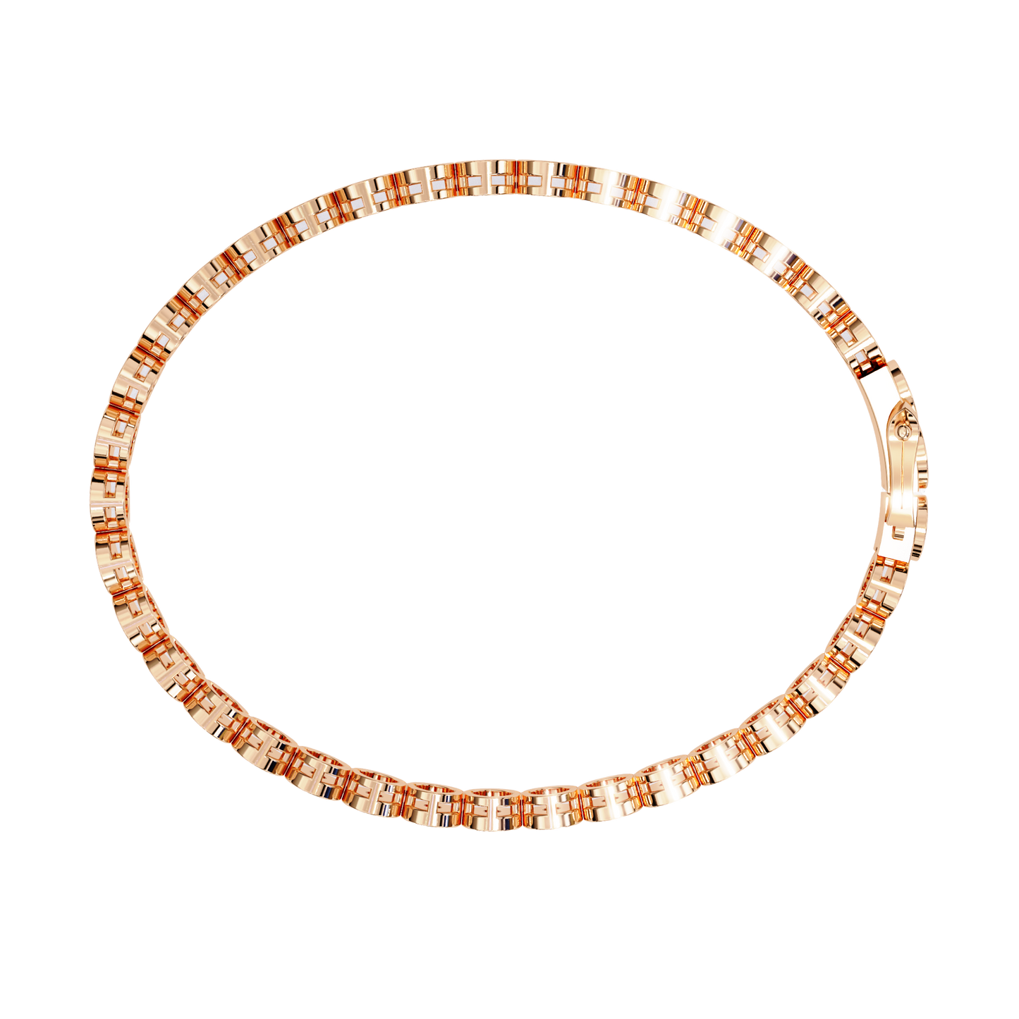bezel round diamond bracelet