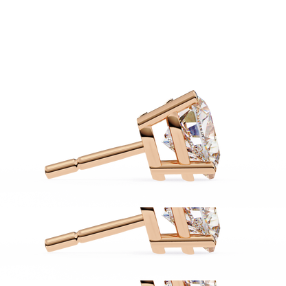 Elegance Heart Diamond Earrings