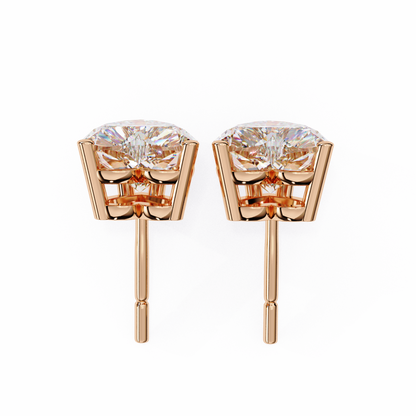 Elegance Heart Diamond Earrings