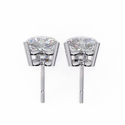 Boucles d'oreilles coeur diamant Elegance