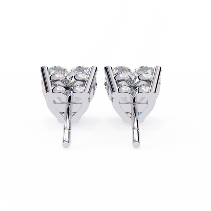 Boucles d'oreilles coeur diamant Elegance