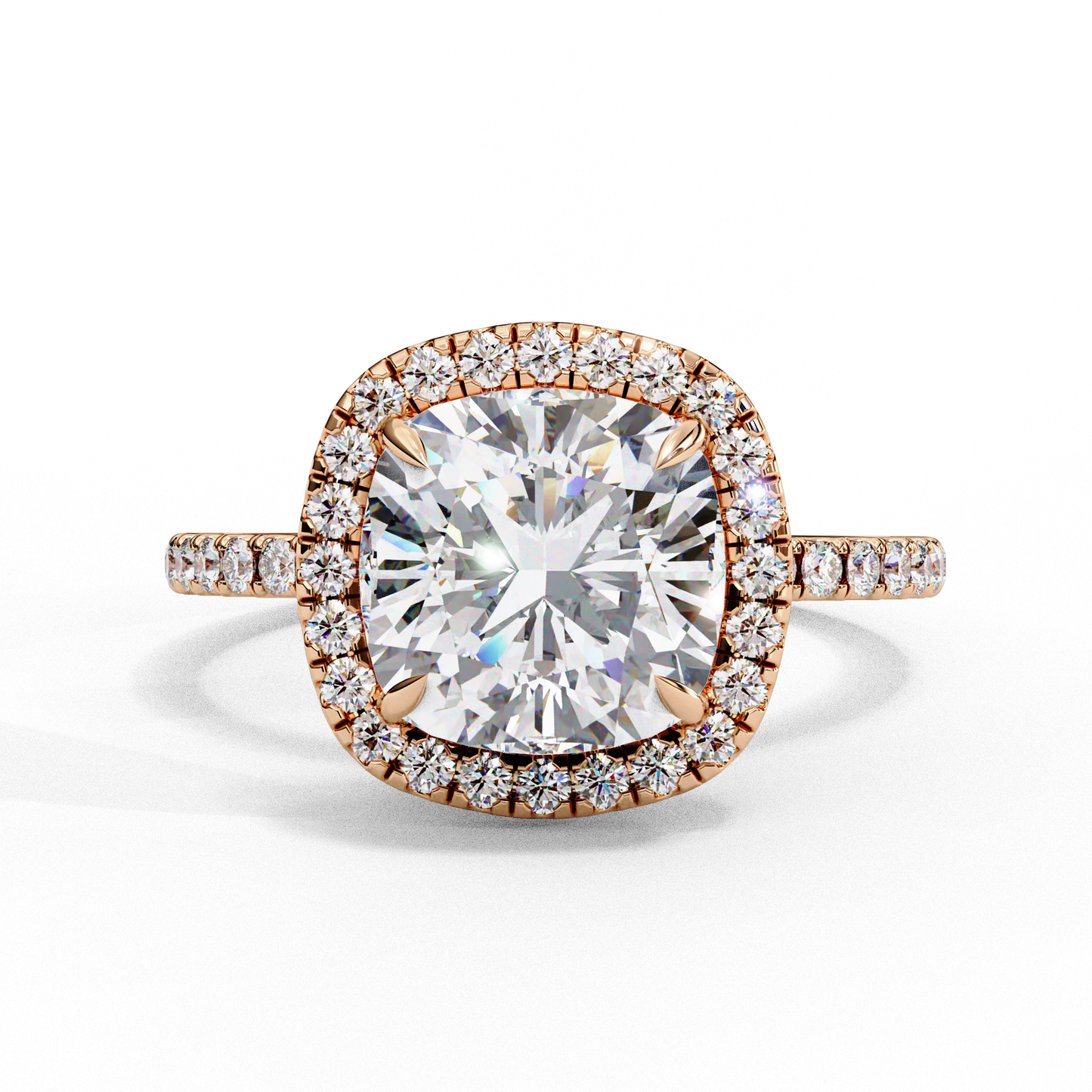 valentina cushion diamond ring - espira gems