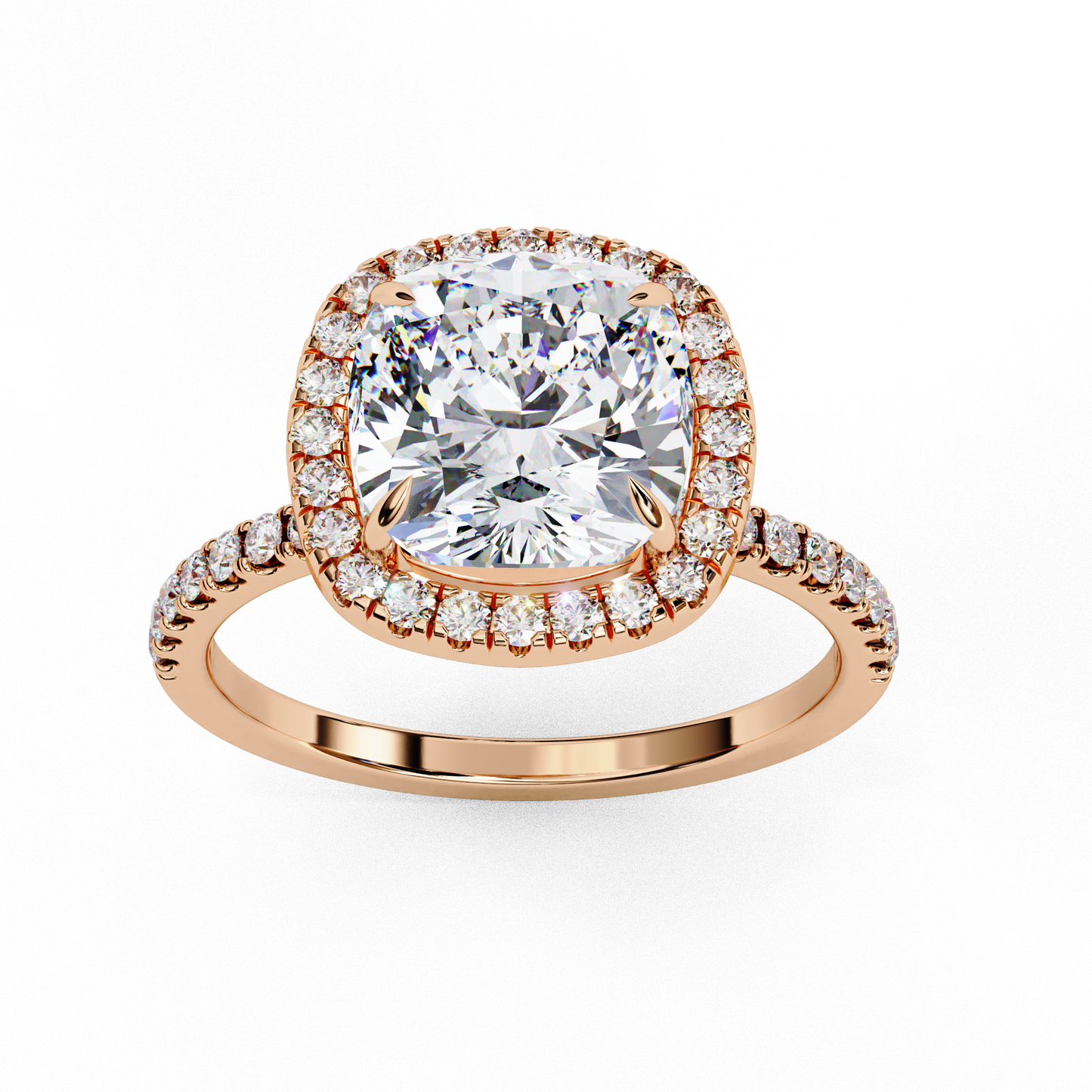 valentina cushion diamond ring - espira gems
