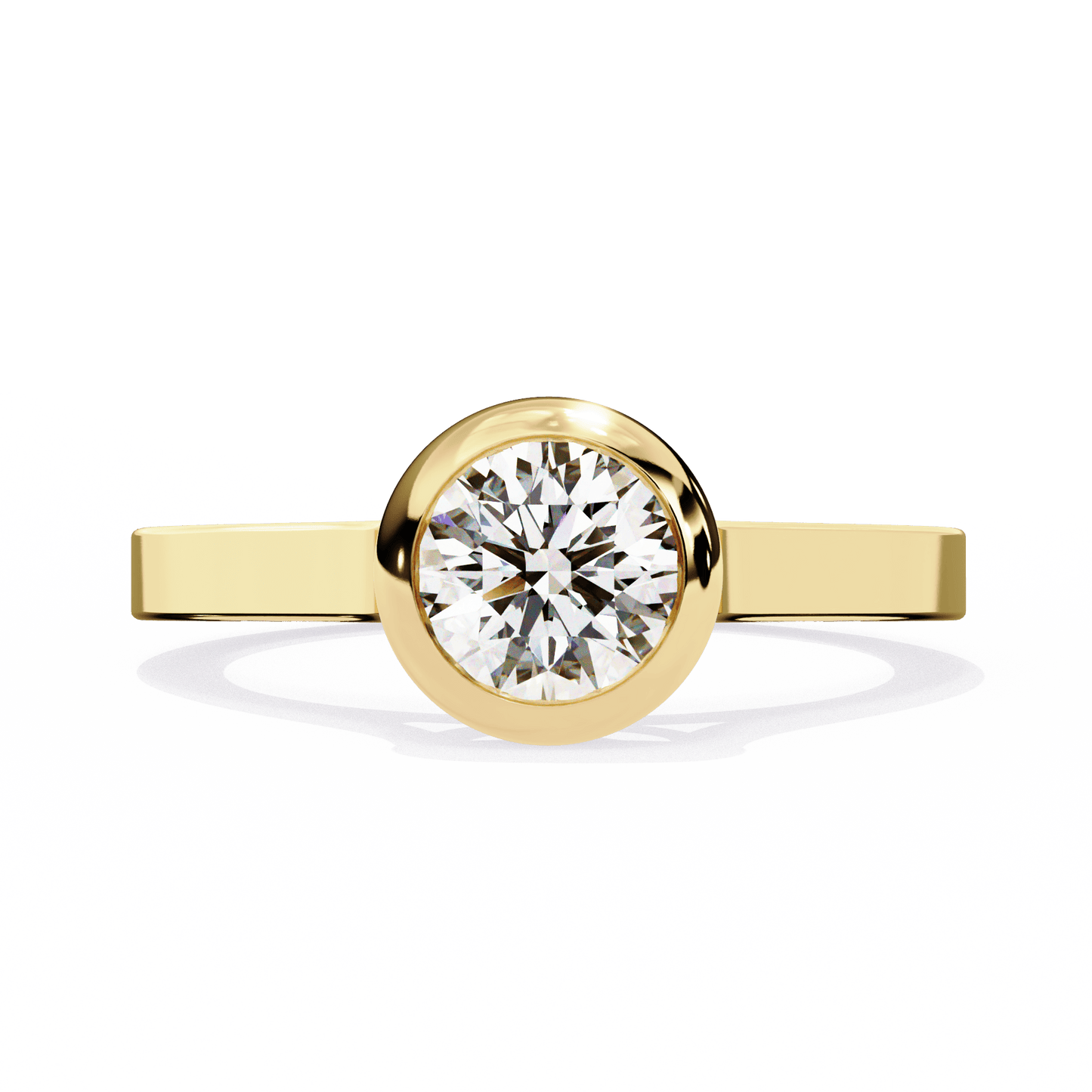 sunspire round diamond ring - espira fine gems