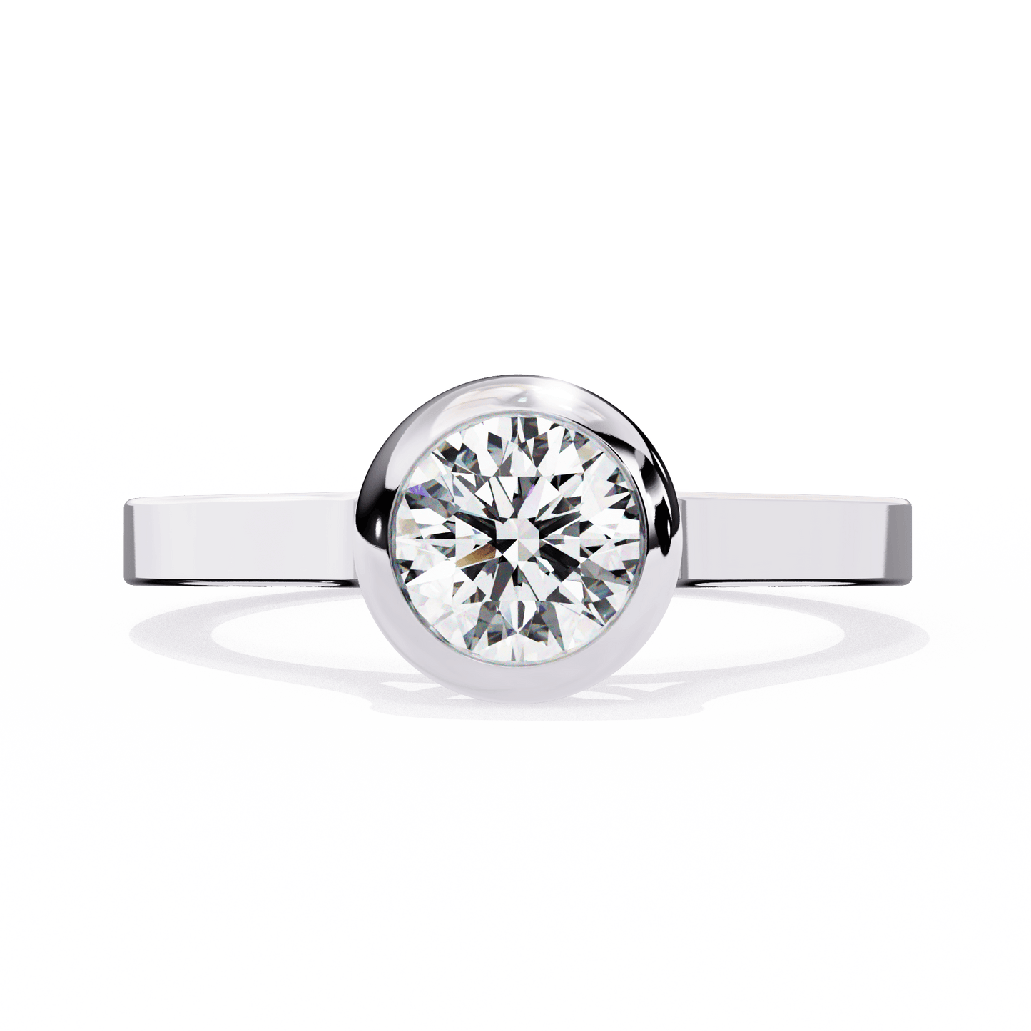 sunspire round diamond ring - espira fine gems