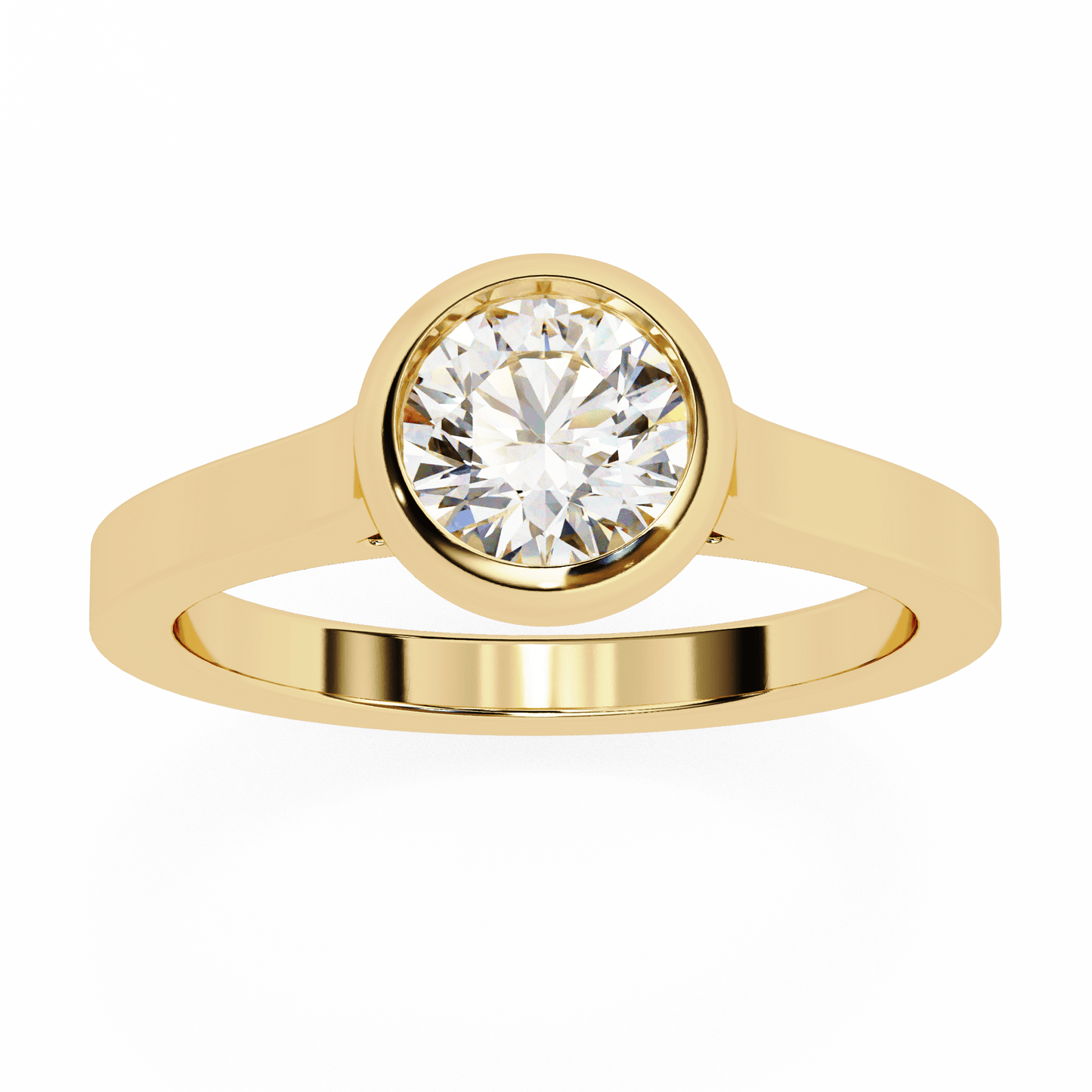 sunspire round diamond ring - espira fine gems