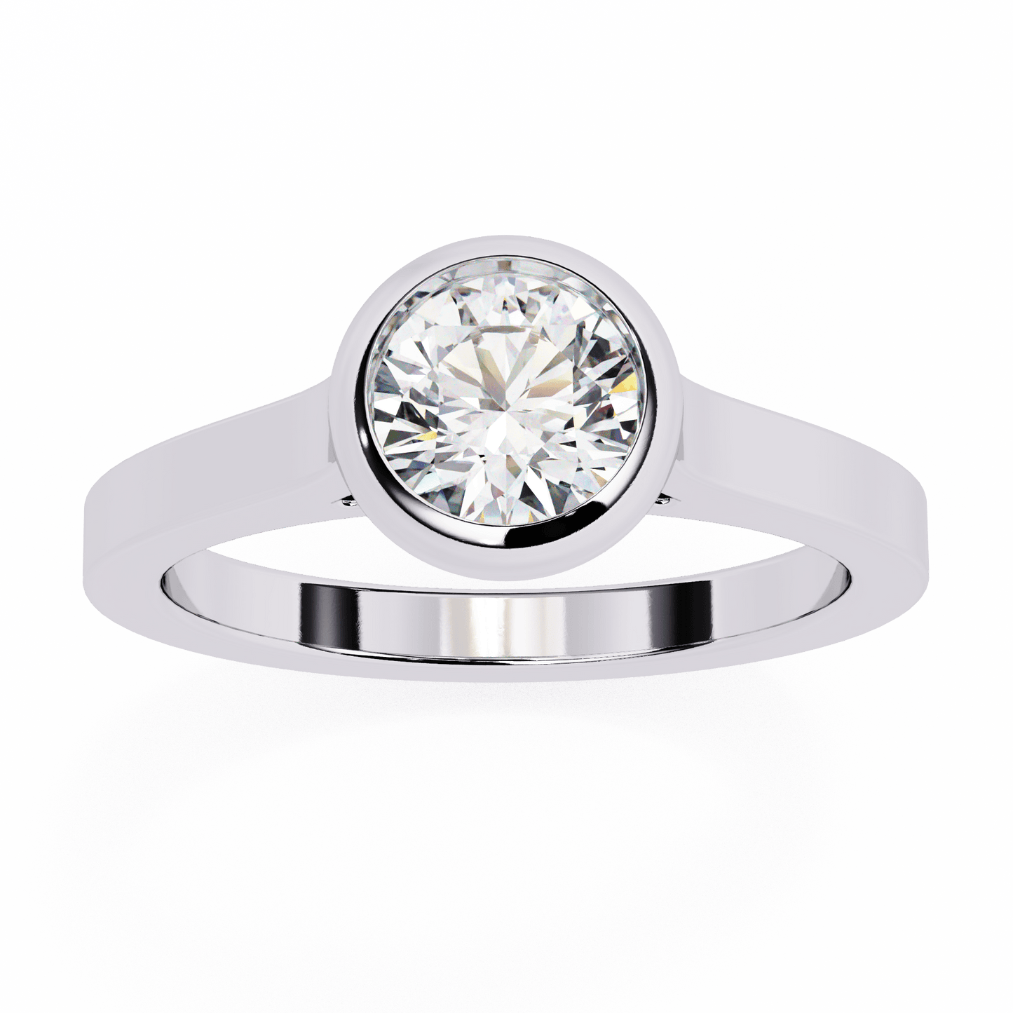 sunspire round diamond ring - espira fine gems