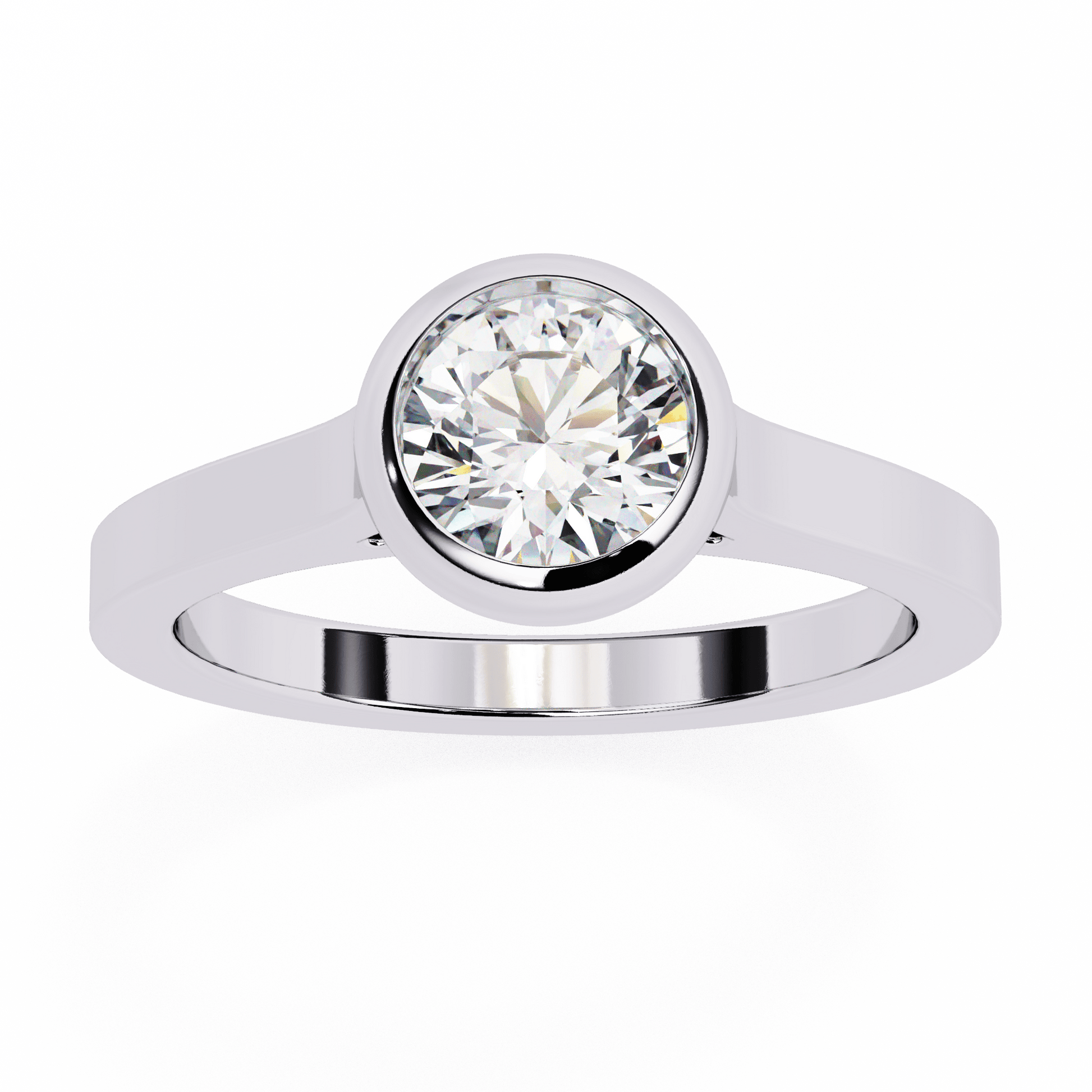 Sunspire Round Diamond Ring - Espira Fine Gems