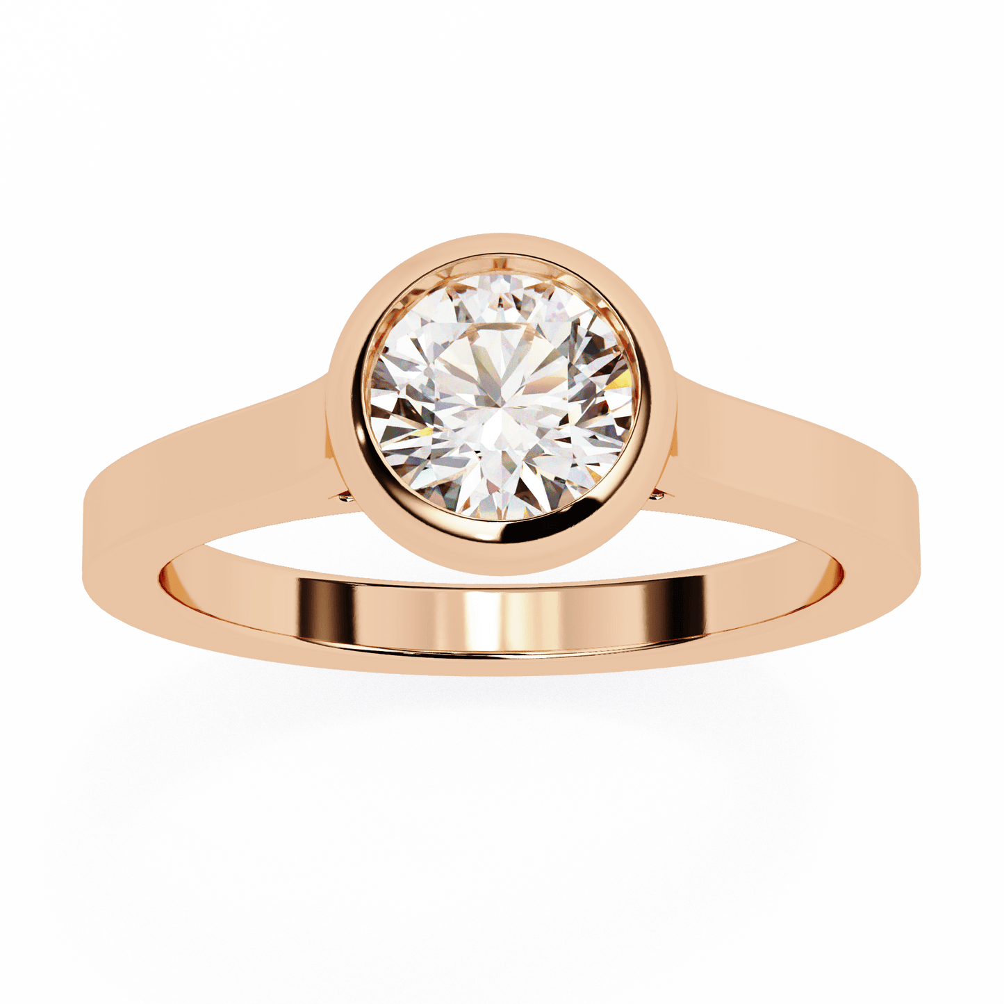 sunspire round diamond ring - espira fine gems