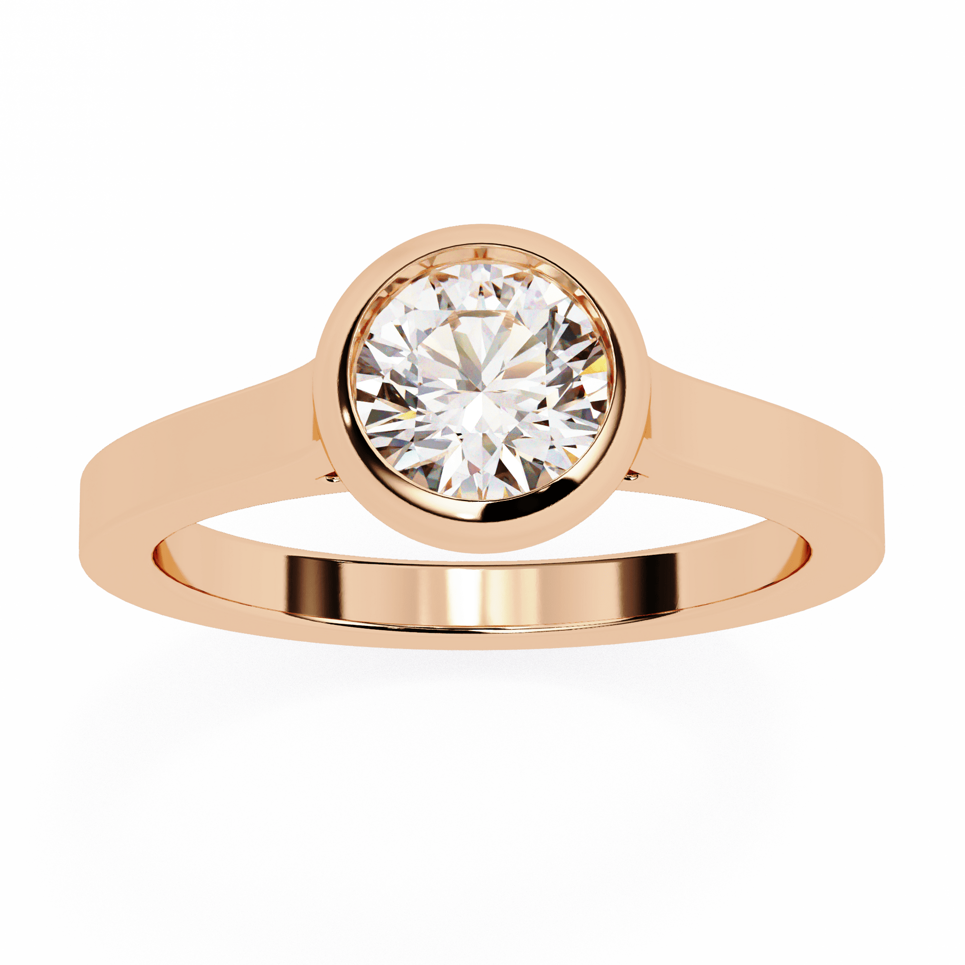 Sunspire Round Diamond Ring - Espira Fine Gems